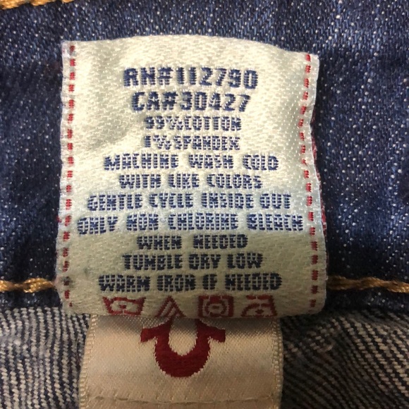 True Religion World Tour Woman Billy 25 Dark Wash - Picture 5 of 7